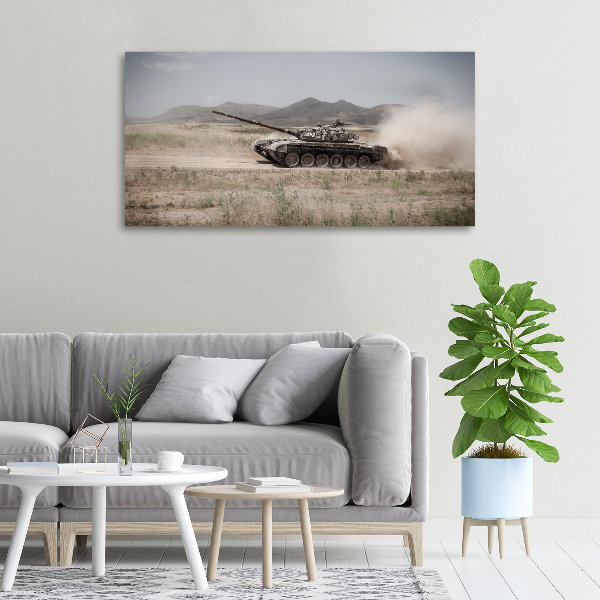 Foto op canvas Tank in de woestijn