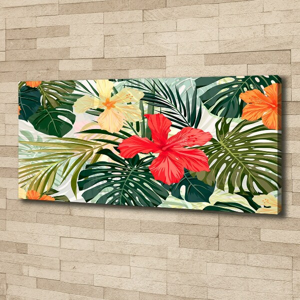 Canvas foto Hawaiiaanse bloemen