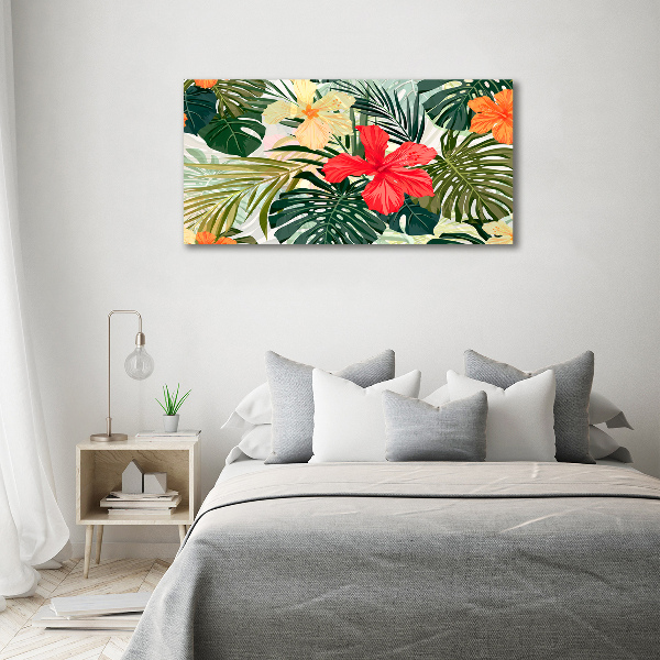 Canvas foto Hawaiiaanse bloemen