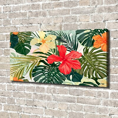 Canvas foto Hawaiiaanse bloemen