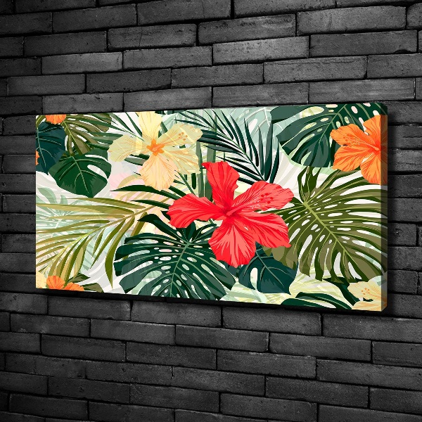 Canvas foto Hawaiiaanse bloemen