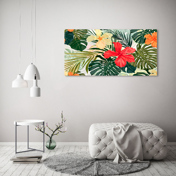 Canvas foto Hawaiiaanse bloemen