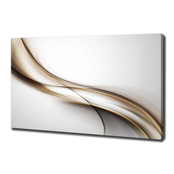 Canvas schilderij Bruine golf