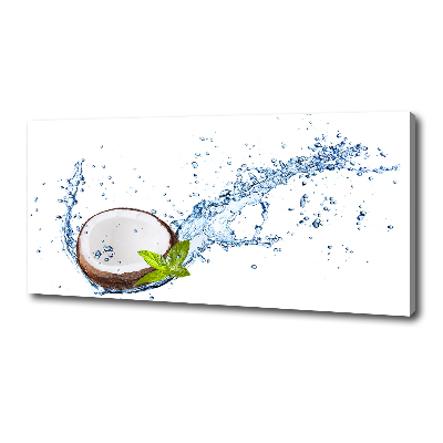 Schilderij op canvas Kokosnoot en water