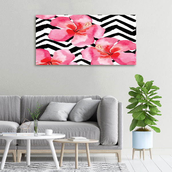 Foto canvas Hawaiiaanse bloemen