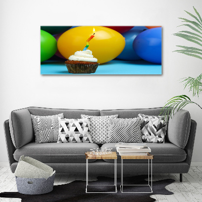 Foto canvas Verjaardagscupcake