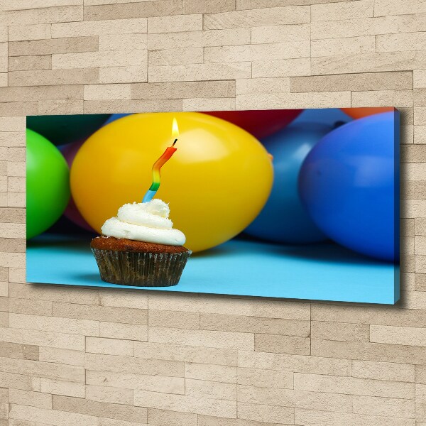 Foto canvas Verjaardagscupcake