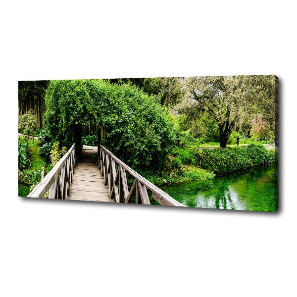 Canvas schilderij Brug over de rivier