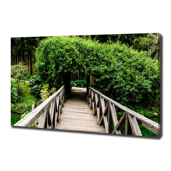 Canvas schilderij Brug over de rivier