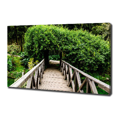 Canvas schilderij Brug over de rivier