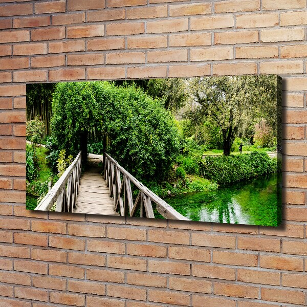 Canvas schilderij Brug over de rivier