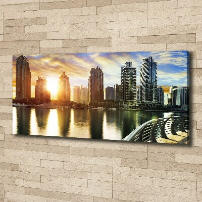 Foto canvas Zonsondergang in Dubai