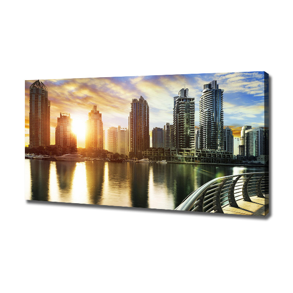 Foto canvas Zonsondergang in Dubai