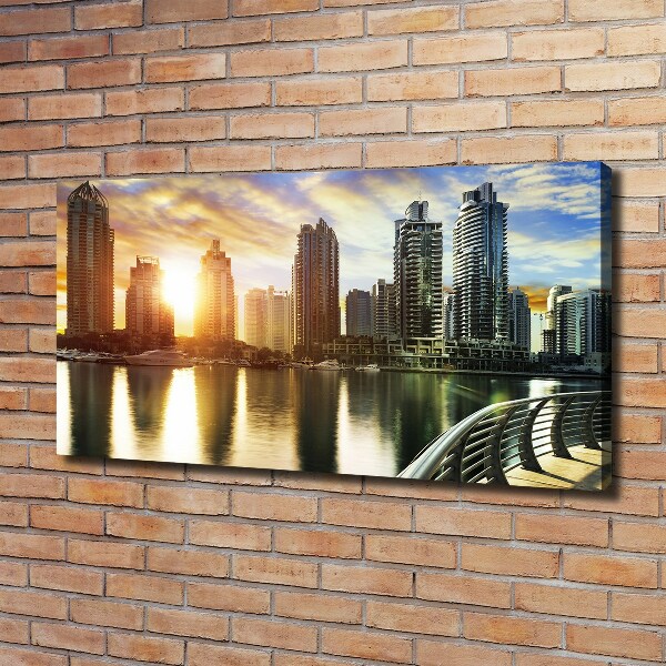 Foto canvas Zonsondergang in Dubai