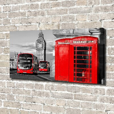 Canvas foto Rode bussen