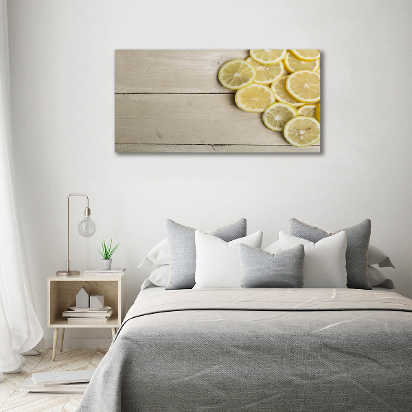 Foto canvas Citroenhout