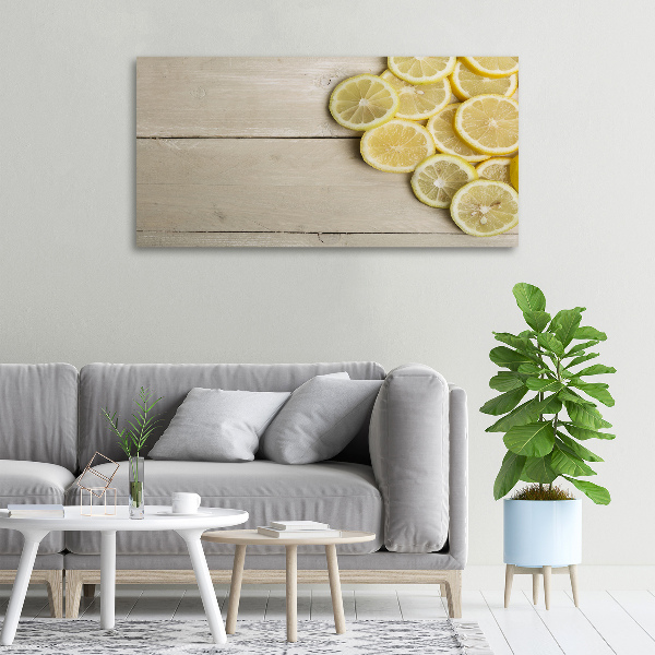 Foto canvas Citroenhout