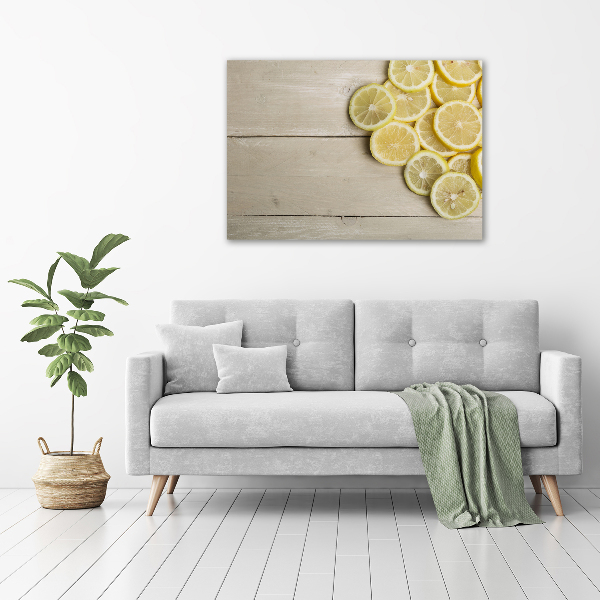 Foto canvas Citroenhout