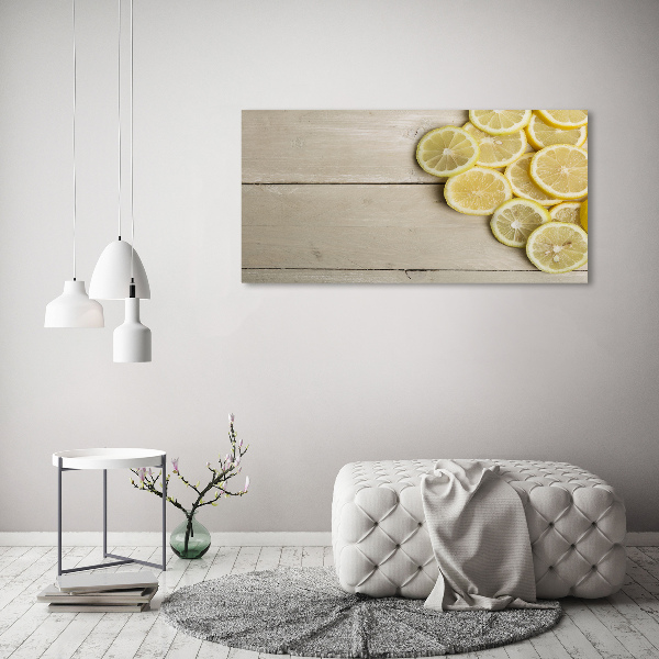 Foto canvas Citroenhout