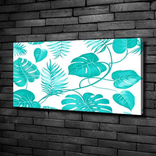 Foto op canvas Tropische bladeren