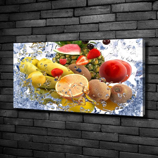 Foto op canvas Fruit en water