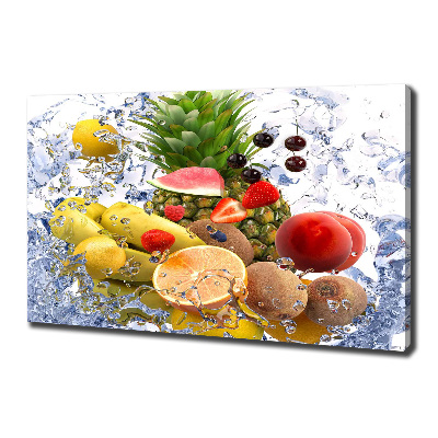 Foto op canvas Fruit en water