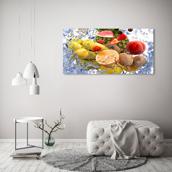 Foto op canvas Fruit en water