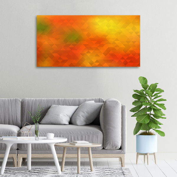 Canvas schilderij Abstracte driehoeken