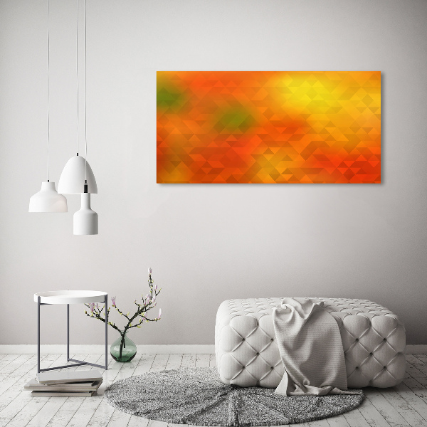 Canvas schilderij Abstracte driehoeken