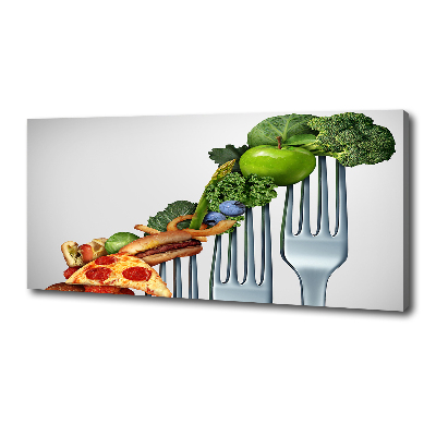 Canvas schilderij Vooruitgang in het dieet
