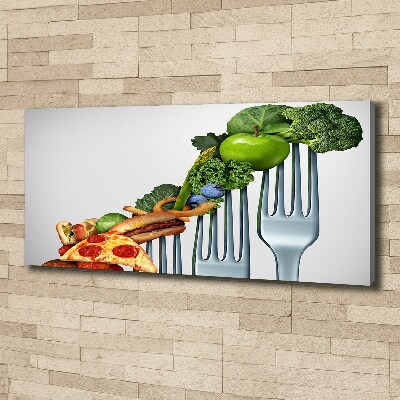 Canvas schilderij Vooruitgang in het dieet