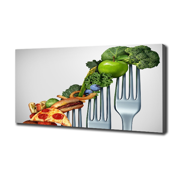 Canvas schilderij Vooruitgang in het dieet