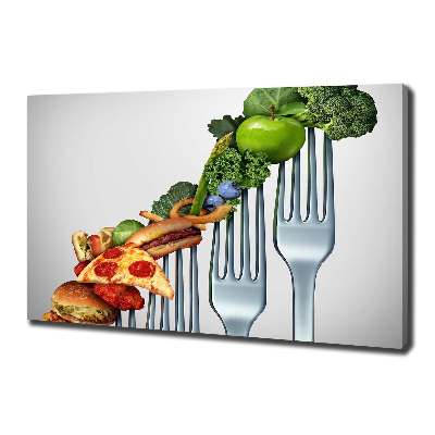 Canvas schilderij Vooruitgang in het dieet