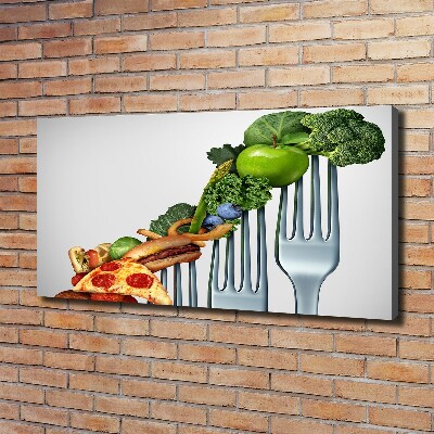 Canvas schilderij Vooruitgang in het dieet