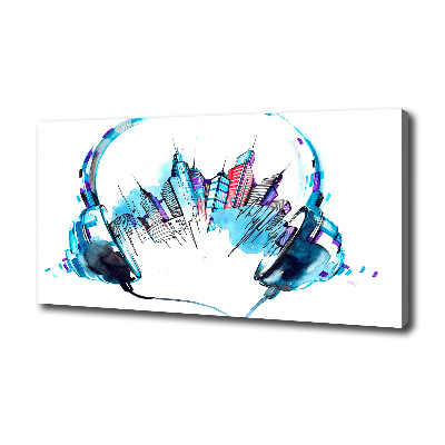 Canvas foto Geluiden van de stad