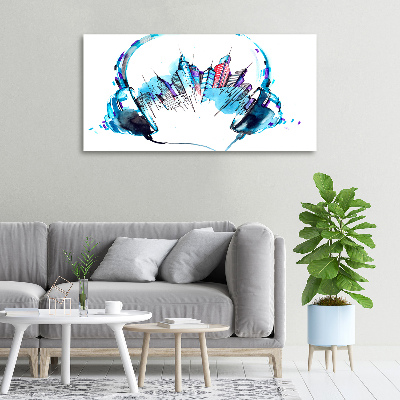 Canvas foto Geluiden van de stad