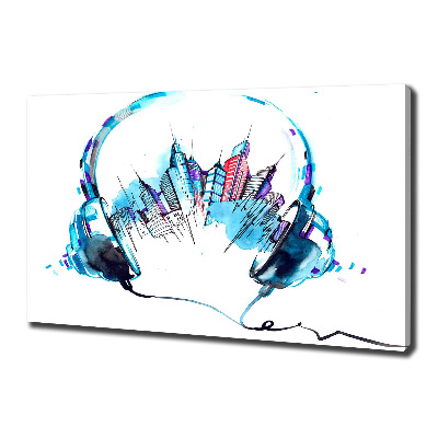 Canvas foto Geluiden van de stad