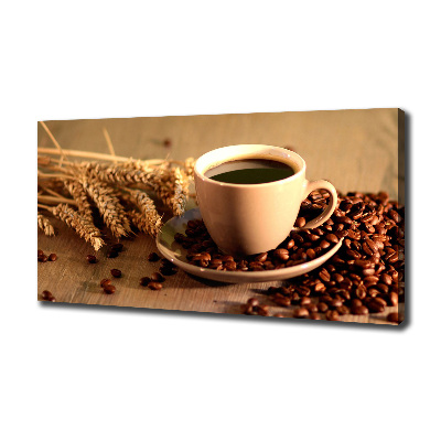 Canvas foto Aromatische koffie