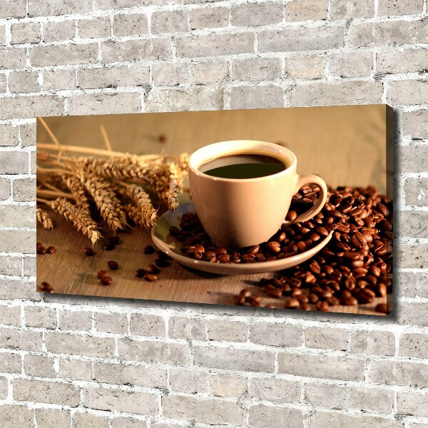 Canvas foto Aromatische koffie