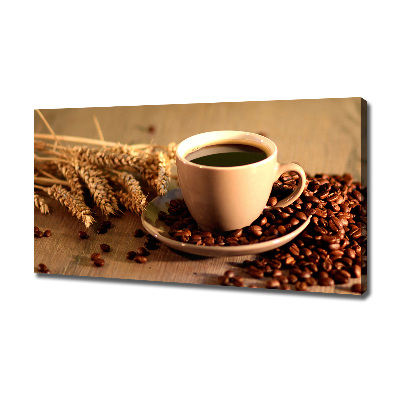 Canvas foto Aromatische koffie
