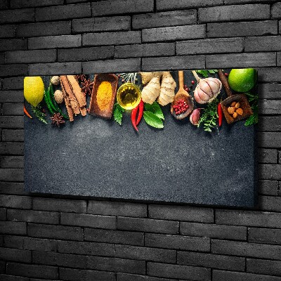 Schilderij op canvas Kruiden en specerijen