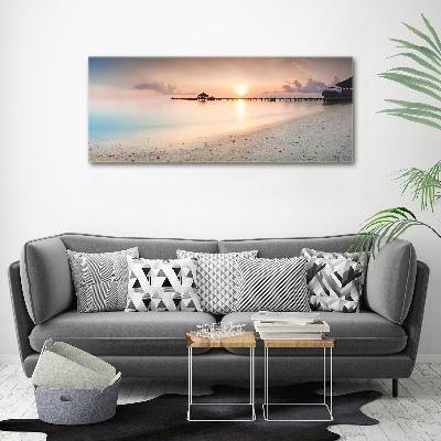 Foto canvas Strand van de Malediven
