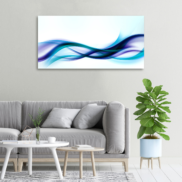 Foto op canvas Abstracte golven