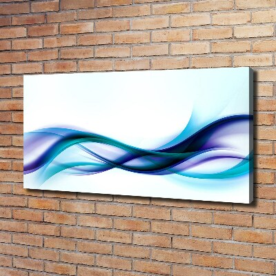 Foto op canvas Abstracte golven