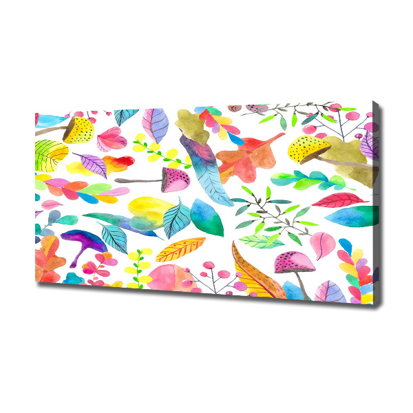 Schilderij op canvas Bloemenpatroon