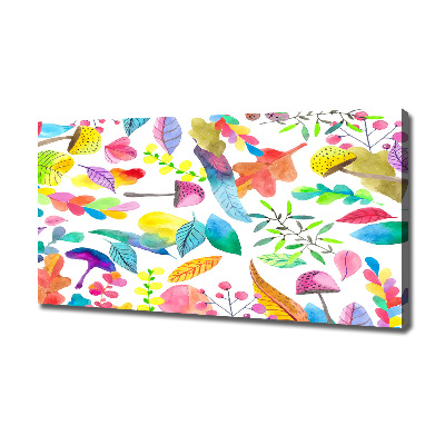 Schilderij op canvas Bloemenpatroon