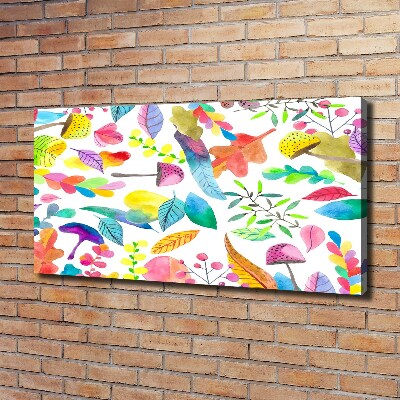 Schilderij op canvas Bloemenpatroon