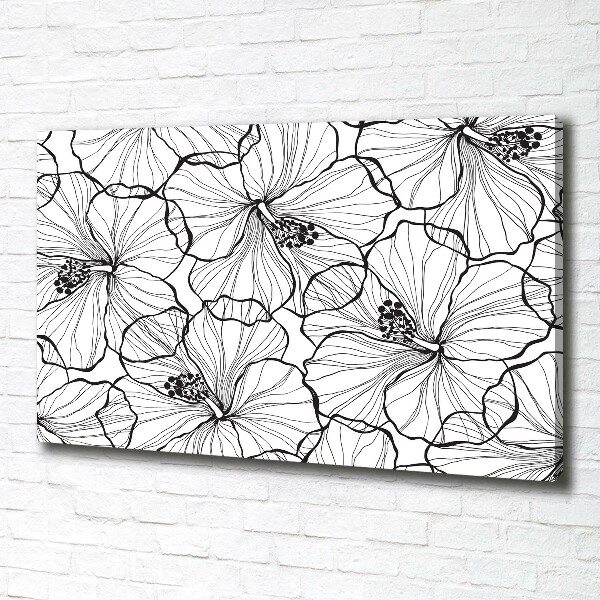 Foto canvas Hawaiiaanse bloemen