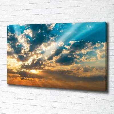 Canvas schilderij Zonsondergang