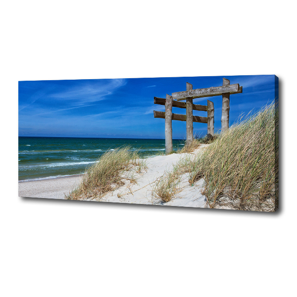 Foto canvas duinen aan zee
